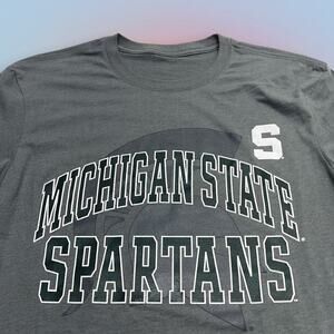 MICHIGAN STATE SPARTANS Men’s Medium Gray Tee Shirt